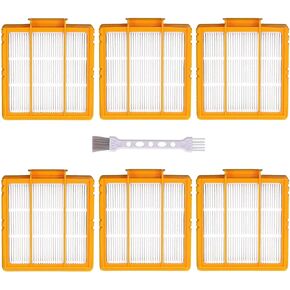 6-Pack Replacement Part for Shark AV2501AE RV2502AE AV2501S RV2520AOUS AV2510AOUS Smart AI Robot Vacuum Cleaner,4 x HEPA filters,2 x Pre-Motor Filter for shark av2501s filters
