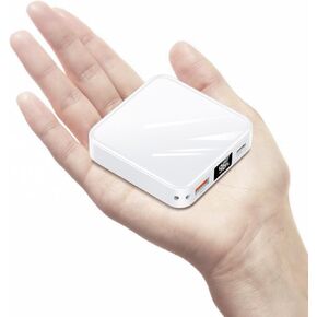 10000mAh Small Power Bank, Mini Phone Portable Charger, USB C Input/Output with Smart LED Display, 30W Fast Charging Technology Battery Bank for iPhone, iPad,Samsung, Android Phones, Tablet