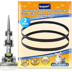 KEEPOW Part #440005536 Replacement Belts Fit for Hoover FH51000 FH51001 FH51002 Dual Power Max Carpet Cleaner (4 Pack）