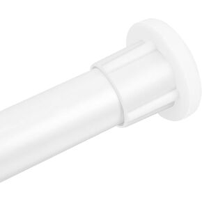 Spring Tension Rod 15 to 22 Inch,Gray Adjustable Short Tension Curtain Rod, 1-Inch Diameter Small Tension Rod for Sidelight Windows Kitchen Closet,No Drill, Anti-rust, Gray 1 Piece