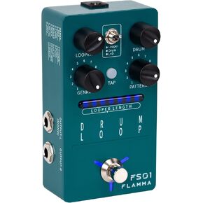 FLAMMA FS22 Stereo Delay and Reverb Pedal Digital Guitar Effects Pedal with Reverse Delay Shimmer Reverb Tap Tempo Freeze Trail On Function