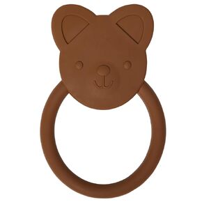 C.R. Gibson 100% Food Grade Silicone Bunny Baby Teether for Infants, 2.75" x 4.25", Multicolor