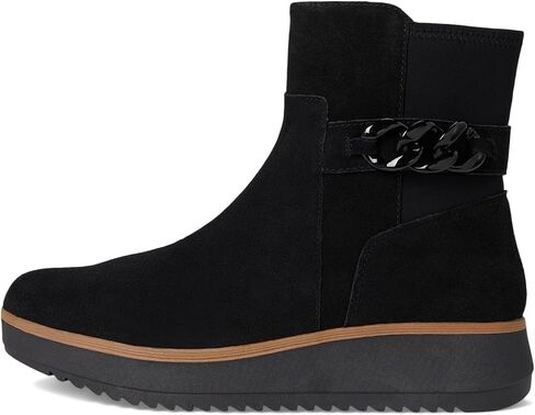 Clarks Women's Zylah Rose Ankle Boot, Black Suede, 5 in Saudi Arabia