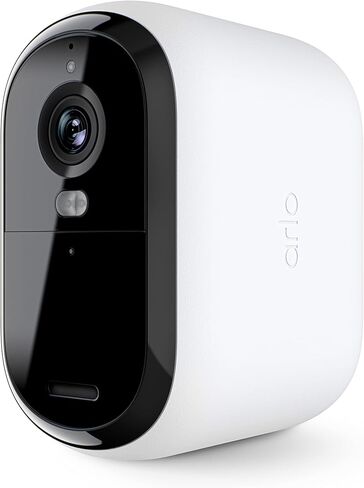 Arlo Essential Wireless Security Camera 2nd Gen with Solar Panel - Outdoor & Indoor Wireless Camera with Integrated Spotlight, Color Night Vision, Motion Sensor & DIY Setup - White, 1 Pack, VMK3050 in Saudi Arabia
