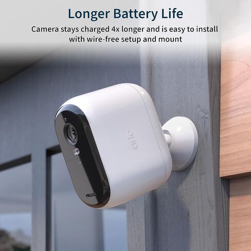 Arlo Essential Wireless Security Camera 2nd Gen with Solar Panel - Outdoor & Indoor Wireless Camera with Integrated Spotlight, Color Night Vision, Motion Sensor & DIY Setup - White, 1 Pack, VMK3050 in Saudi Arabia