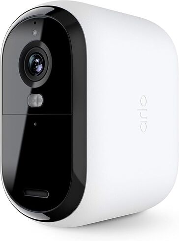 Arlo Essential Wireless Security Camera 2nd Gen with Solar Panel - Outdoor & Indoor Wireless Camera with Integrated Spotlight, Color Night Vision, Motion Sensor & DIY Setup - White, 1 Pack, VMK3050 in Saudi Arabia