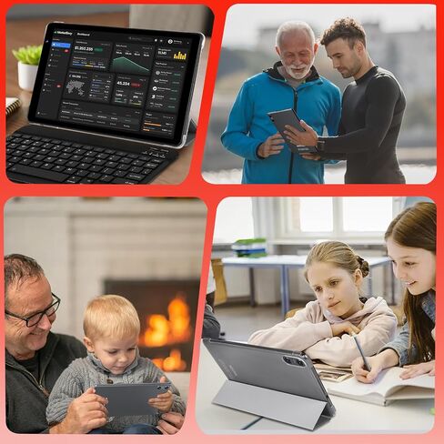 Android 14 Tablet Newest 10.1 inch Tablets,20GB RAM 128GB ROM 1TB Expand,Octa-Core Processor,Dual Camera,WiFi 6,GPS,Bluetooth 5.0,6000mAh Long Battery Life with Keyboard/Mouse-Black in Saudi Arabia