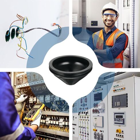 uxcell 4 قطع على شكل برج حلقة ثقب 60 ملم 2.36 بوصة، سدادات مطاطية حلقات حماية مجموعة حشية لسلك كابل السلك in Saudi Arabia