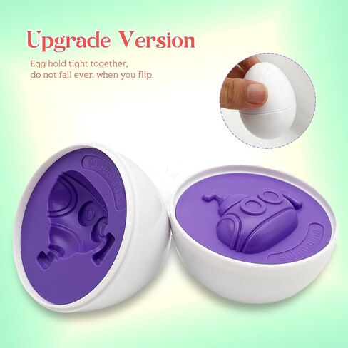 Matching Egg Toy Set - 6 Play Eggs Toddler Toys - Educational Color and Animal Recognition Skills -Learning Egg Game Puzzle for Toddlers (Animal) in Saudi Arabia