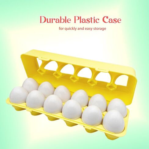 Matching Egg Toy Set - 6 Play Eggs Toddler Toys - Educational Color and Animal Recognition Skills -Learning Egg Game Puzzle for Toddlers (Animal) in Saudi Arabia