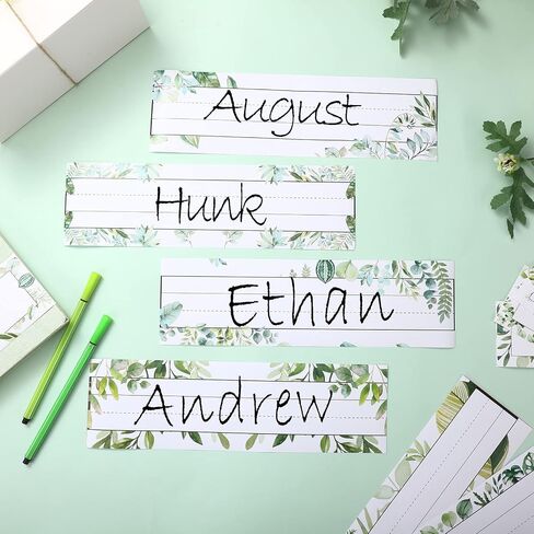48 Pcs Rustic Bloom Name Tags Labels Succulents Theme Name Plates for Desk Self Adhesive Label Stickers Bulletin Board Farmhouse Decoration for Teacher Classroom School Office Baby Shower (Retro) in Saudi Arabia