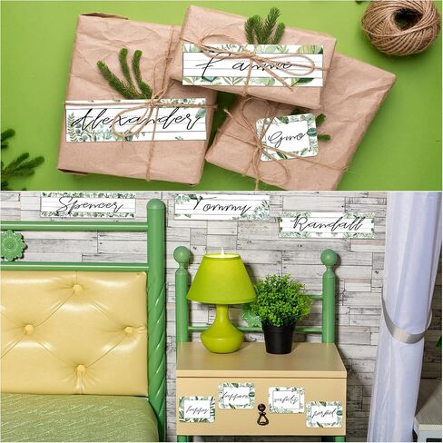 48 Pcs Rustic Bloom Name Tags Labels Succulents Theme Name Plates for Desk Self Adhesive Label Stickers Bulletin Board Farmhouse Decoration for Teacher Classroom School Office Baby Shower (Retro) in Saudi Arabia