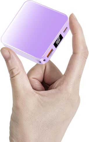 10000mAh Small Power Bank, Mini Phone Portable Charger, USB C Input/Output with Smart LED Display, 30W Fast Charging Technology Battery Bank for iPhone, iPad,Samsung, Android Phones, Tablet in Kuwait