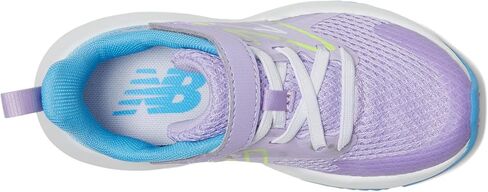 New Balance Rave Run V2 Bungee Lace with Top Strap Shoe, Black/Blast Red/Team Sky Blue, 1.5 Wide US Unisex Little_Kid in Saudi Arabia