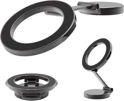 يناسب حامل السيارة MagSafe، حامل هاتف مغناطيسي قوي بدون استخدام اليدين للسيارة، متوافق مع iPhone 15 14 13 12 Pro Max Plus، حافظة Magsafe والهواتف الذكية الأخرى التي تستخدم مع حلقة حديدية، (فضي) in Kuwait