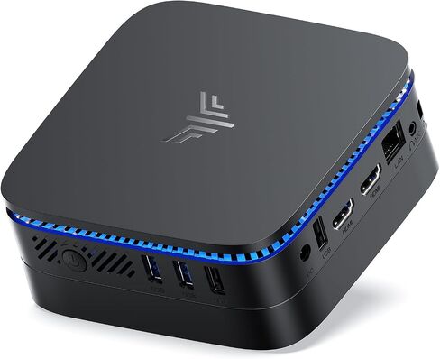 KAMRUI AK1PLUS Mini PC, 12GB LPDDR5 4800MHz 256GB M.2 SSD with N100 Processor, 4K Mini Desktop Computer with 2 HDMI, Support WiFi 5, BT 4.2 for Office, Home in Saudi Arabia