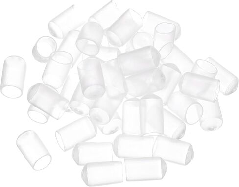Uxcell 50 قطعة من أغطية الأطراف المطاطية 8 مم (5/16 بوصة) ID من الفينيل PVC أنبوب مستدير غطاء غطاء المسمار واقيات الخيط باللون الوردي in Saudi Arabia