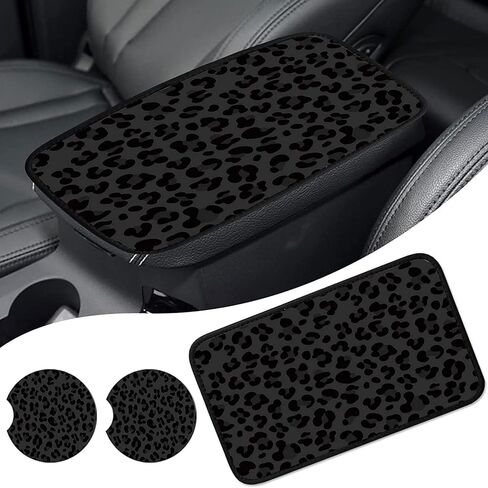 Auto Center Console Cover Arm Rest Cover for Car Truck,Universal Waterproof Car Armrest Cover Pad Middle Console Storage Box Covering Protector+Car Coasters-Blue Butterflies in Night Sky in Saudi Arabia