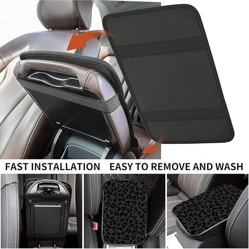 Auto Center Console Cover Arm Rest Cover for Car Truck,Universal Waterproof Car Armrest Cover Pad Middle Console Storage Box Covering Protector+Car Coasters-Blue Butterflies in Night Sky in Saudi Arabia