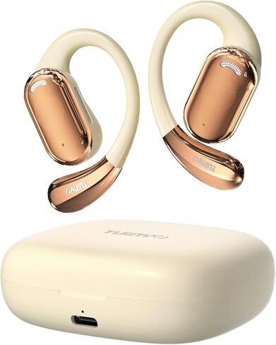 TUINYO True Wireless Ear Hooks, IPX5 Waterproof, Stable One-Step Bluetooth Connection with Long Transmission, 40hrs Longed Standby Time with 10hrs Playtime for Each, Compatible to Different Devices in Saudi Arabia