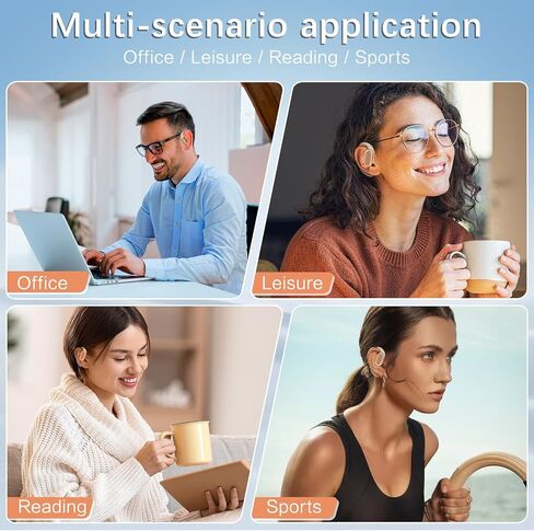 TUINYO True Wireless Ear Hooks, IPX5 Waterproof, Stable One-Step Bluetooth Connection with Long Transmission, 40hrs Longed Standby Time with 10hrs Playtime for Each, Compatible to Different Devices in Saudi Arabia