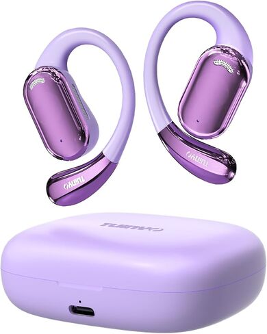 TUINYO True Wireless Ear Hooks, IPX5 Waterproof, Stable One-Step Bluetooth Connection with Long Transmission, 40hrs Longed Standby Time with 10hrs Playtime for Each, Compatible to Different Devices in Saudi Arabia