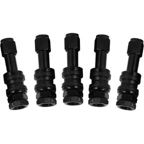 TR33E/VS33 Black Tubeless Metal Clamp-in Valve Stems, 0.453 inch/11.3mm+0.4mm, Length 33mm, Aluminum Alloy, Pack of 5 in Kuwait