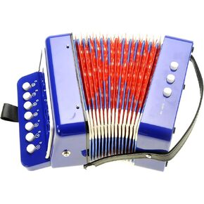 PowerTRC Children's Accordion | Musical Instrument | Easy to Learn Music | Kids Instrument | Green