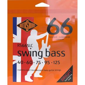 Rotosound RS665LC Swing Bass 66 Stainless Steel 5 String Bass Guitar Strings (40 60 75 95 125)