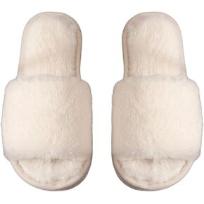 Verdusa Women's Memory Foam House Bedroom Slippers Fuzzy Plush Slide Shoes