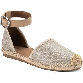 Style & Co. Womens Paminna Faux Suede Flat Sandals Metallic 10 Medium (B,M)