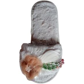 Women's Slippers Memory Foam for Women Fussy Comfy fur House and Bathroom Slippers