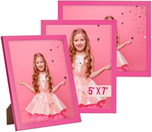 TWING 8x10 Pink Picture Frames Set of 3,Tabletop Photo Frames with Mat for Gallery Wall Decor, Hanging Horizontal/Vertical Display in Saudi Arabia