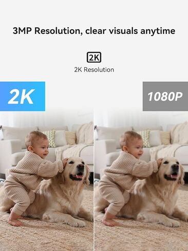 WiFi Indoor Security Camera, Pet Camera with Phone APP, Pan/Tilt Wireless Cameras for Home Security 360, Smart Camera with Motion Detection, 2-Way Audio, Siren,Work with Alexa (not SD Card) in Saudi Arabia