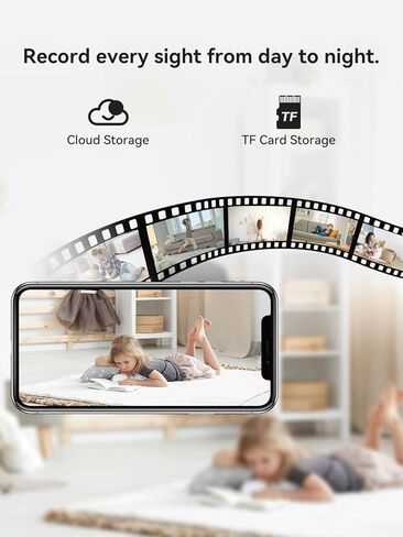 WiFi Indoor Security Camera, Pet Camera with Phone APP, Pan/Tilt Wireless Cameras for Home Security 360, Smart Camera with Motion Detection, 2-Way Audio, Siren,Work with Alexa (not SD Card) in Saudi Arabia