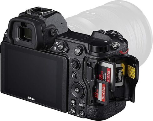 هيكل كاميرا Nikon Z7II عديمة المرآة بإطار كامل بصيغة FX ودقة 4K UHD 1653 مع محول تركيب عدسة FTZ + حقيبة حقيبة ديكو جير + بطارية إضافية + مصباح LED للتصوير الفوتوغرافي + مجموعة برامج صور فيديو وملحقاتها in Saudi Arabia