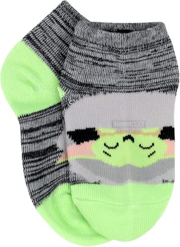 STAR WARS Toddler Boy's 5 Pack The Mandalorian Baby Yoda Quarter Socks, Bright Blue, 2-4T in Saudi Arabia
