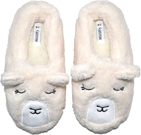 Millffy Womens Cute Cartoon Animal Soft Warm Plush Fuzzy Bear Slippers Winter House Shoes Lamb Slippers Sneakers in Saudi Arabia