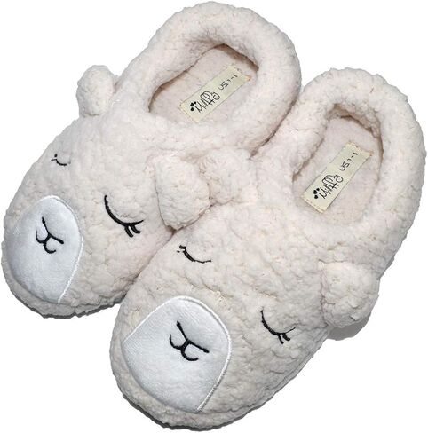 Millffy Womens Cute Cartoon Animal Soft Warm Plush Fuzzy Bear Slippers Winter House Shoes Lamb Slippers Sneakers in Saudi Arabia