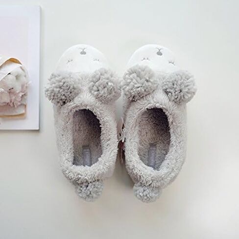 HALLUCI Women's Sheep Style Cozy Fleece Memory Foam House Trick Treat Halloween Slippers in Saudi Arabia