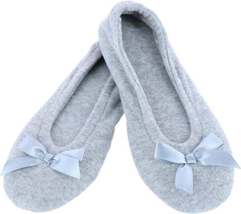 CTM® Women's Terry Ballerina Slipper House Shoe (Pack of 2) in Saudi Arabia