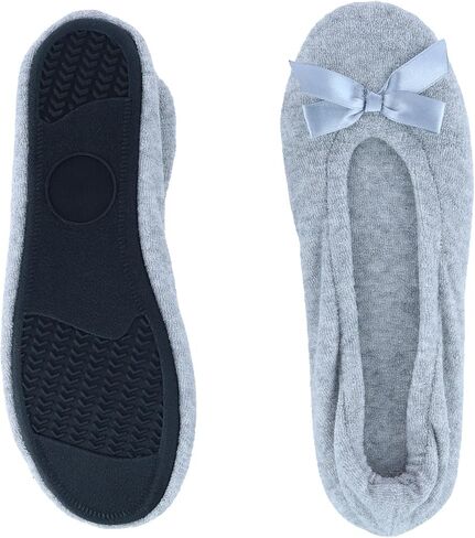 CTM® Women's Terry Ballerina Slipper House Shoe (Pack of 2) in Saudi Arabia