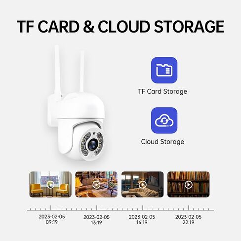 SECUEYE APP 2MP كاميرا على شكل قبة واي فاي 2.4 جيجا هرتز 5 جيجا هرتز عموم/إمالة/تكبير تتبع تلقائي اللون البشري IP65 مقاوم للماء 24/7 تسجيل أمان خارجي (2 ميجابكسل) in Saudi Arabia