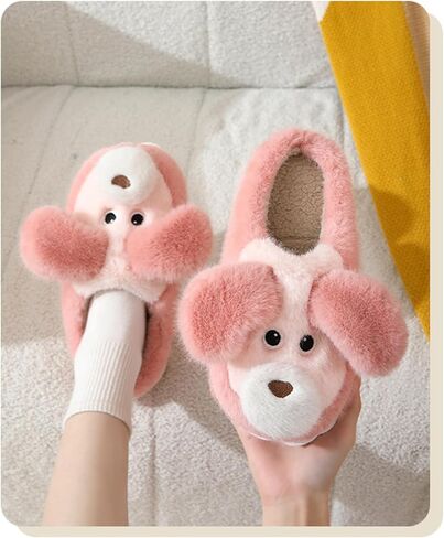 Dog cotton slippers Cartoon cotton slippers Cotton slippers Household cotton slippers Men's and women's cotton slippers in Kuwait