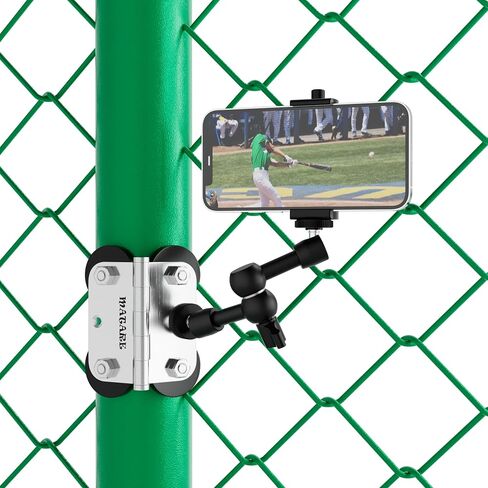 Fence Mount for Mevo Start Magnetic, GoPro, iPhone and Phone, Mounting Kit for Gamechanger, Fence Mount for Recording Baseball,Softball and Tennis Games(N6 Pro) in Saudi Arabia