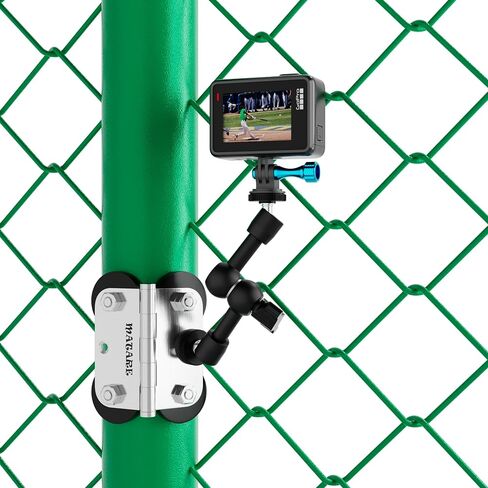 Fence Mount for Mevo Start Magnetic, GoPro, iPhone and Phone, Mounting Kit for Gamechanger, Fence Mount for Recording Baseball,Softball and Tennis Games(N6 Pro) in Saudi Arabia