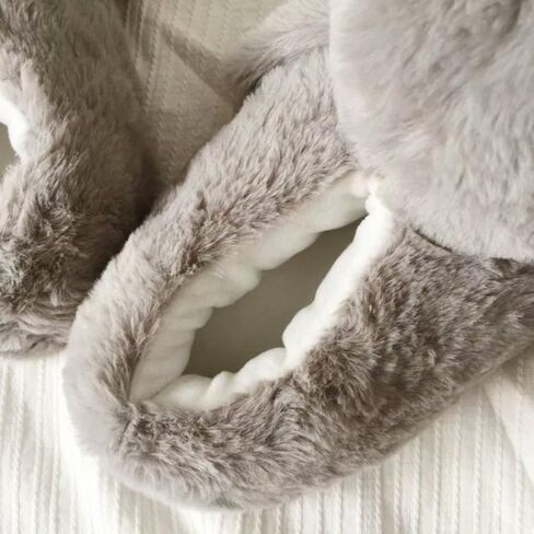 Cute Penguin Cotton Furry Slippers Animal Stuff Winter Home Slippers Cozy Fluffy Indoor House Shoes for Living Room Bedroom in Saudi Arabia