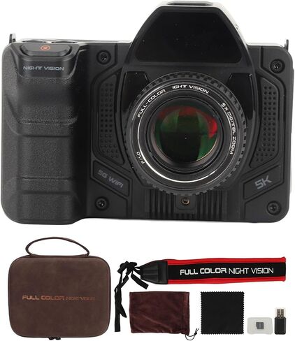 Yunir 5K Digital Camera, 4.2in Screen DSLR Camera 52MP Vlogging Camera Full Color, Night Vision 40x Optical Zoom, 5G 2000mAh Battery for Traveling, Outdoor in Saudi Arabia