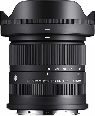 Sigma 18-50mm f/2.8 DC DN Contemporary Lens for Sony E, Bundle with Flashpoint Zoom-Mini TTL R2 Flash, 55mm Filter Kit, Cleaning Kit in Saudi Arabia