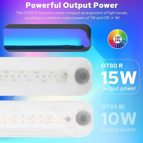OT80R 15W RGB Inflatable Tube Light, Portable Handheld LED Light Wind for Photography,Camping,Video Vlogging, Magnetic RGB Air Tube Light, CRI>96, 3000K to 6500K, 6 FX Model in Saudi Arabia